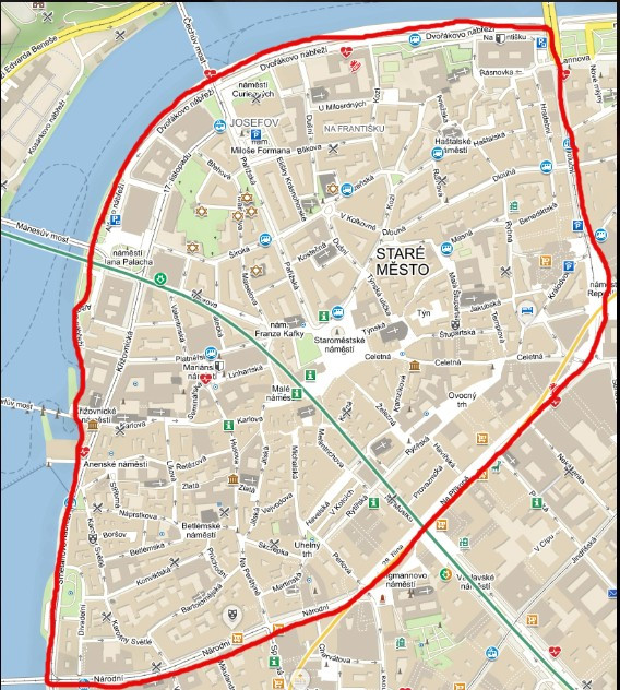 Mapa Praha